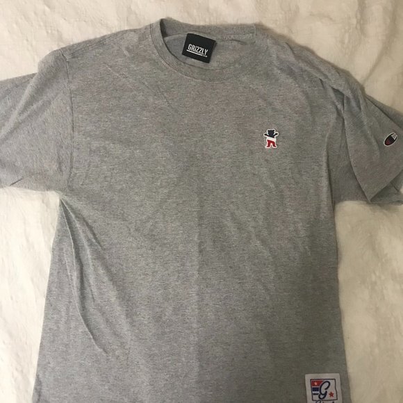 Grizzly Griptape x Champion T-Shirt - Picture 1 of 4